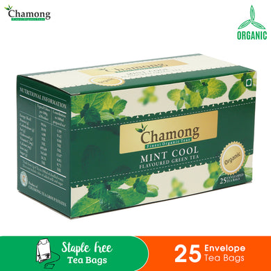 Organic Mint Cool Tea - 25 Envelope Tea Bags