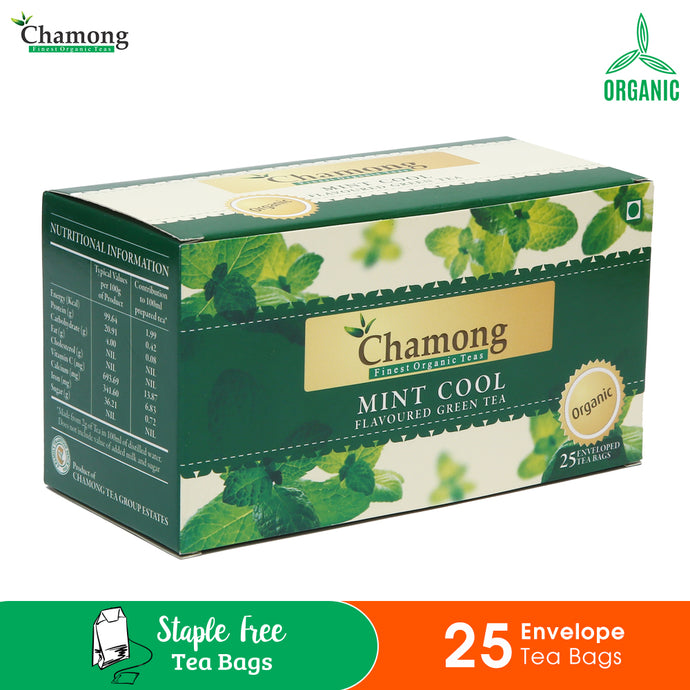 Organic Mint Cool Tea - 25 Envelope Tea Bags