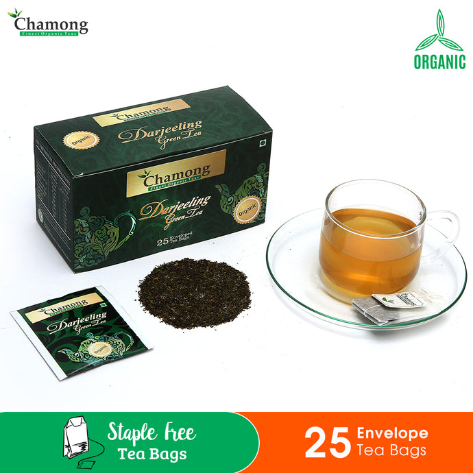 Organic Green Tea - 25 Envelope Tea Bags